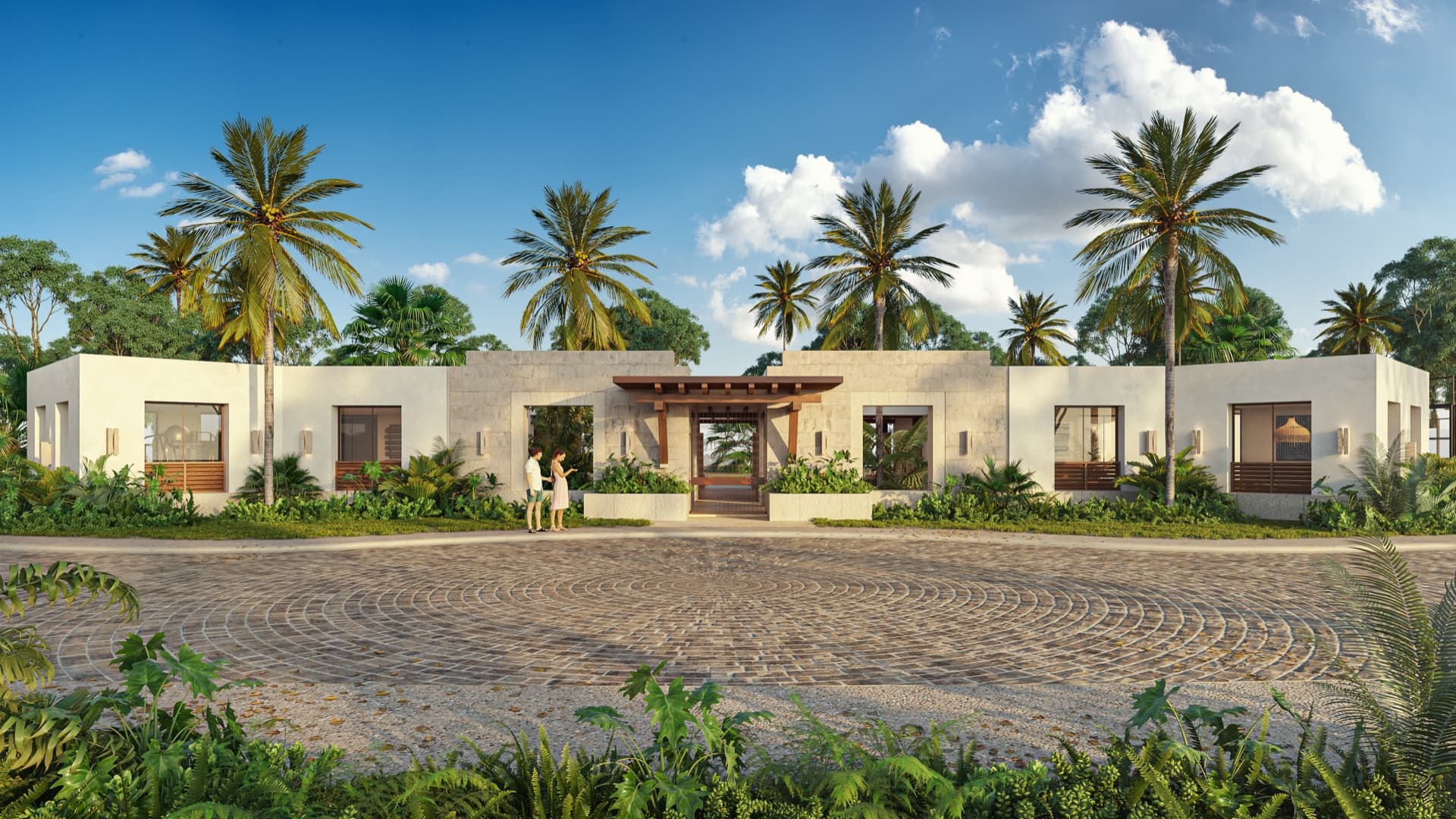 Casa Club Augusta — alberca infinity con vista al campo de golf